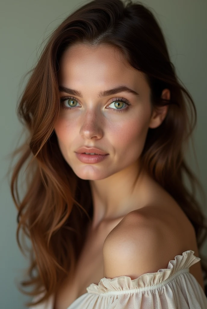 Brune âge 24 ans yeux verts française