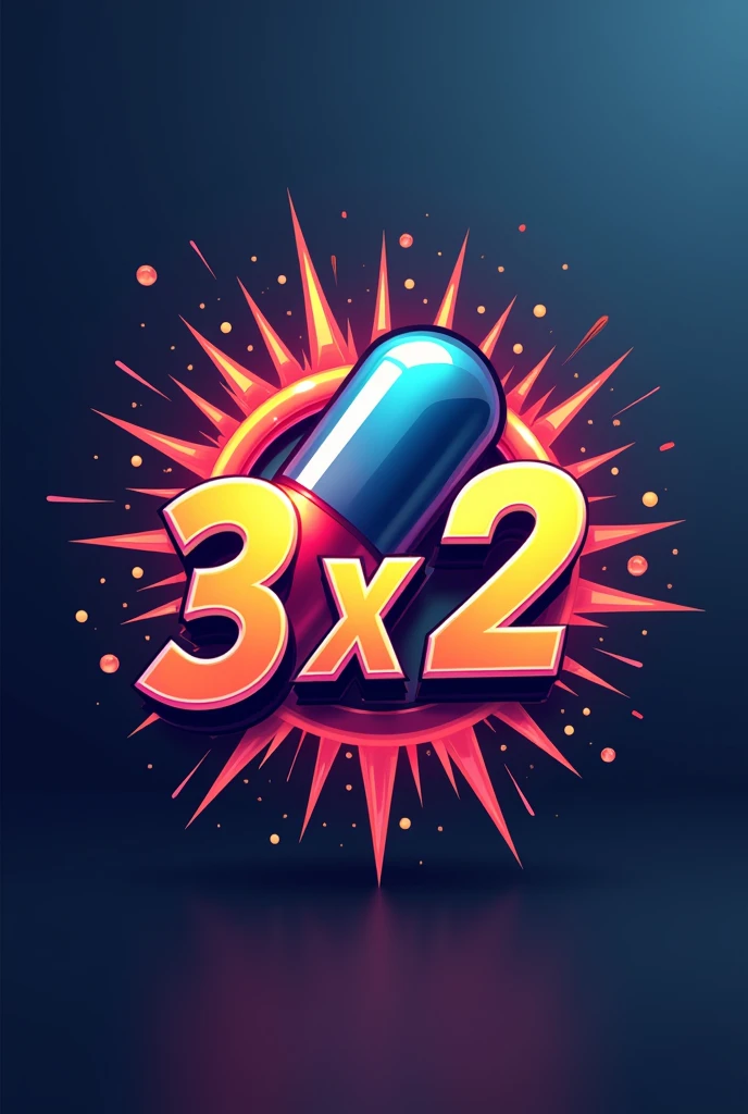 A logo for a 3x2 promotion on energy pills