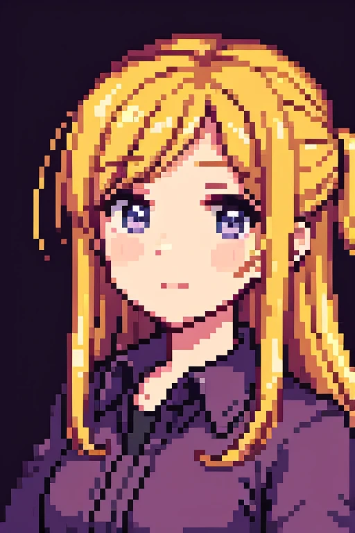 Pixel art style girl
