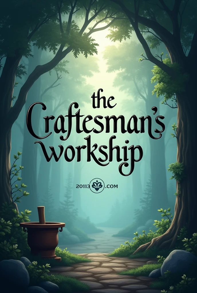 Create a logo with the following text " the craftsman&#39;s workshop "  with mistisity