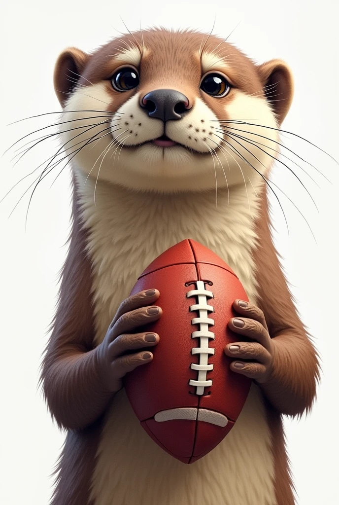 drawing otter footballer png