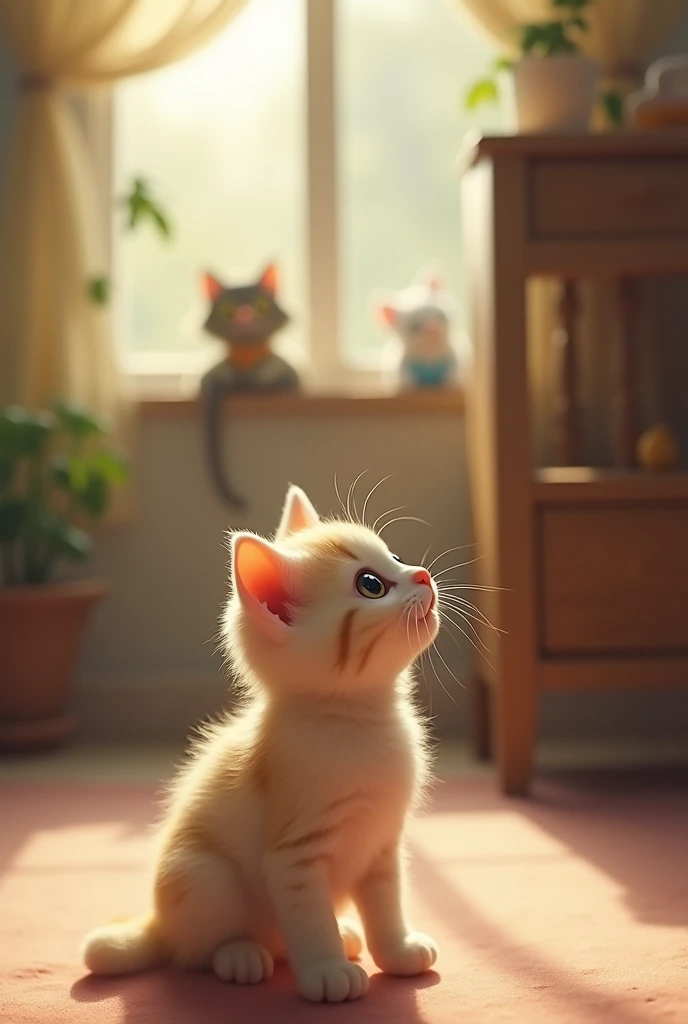 But that same kitten saw a person