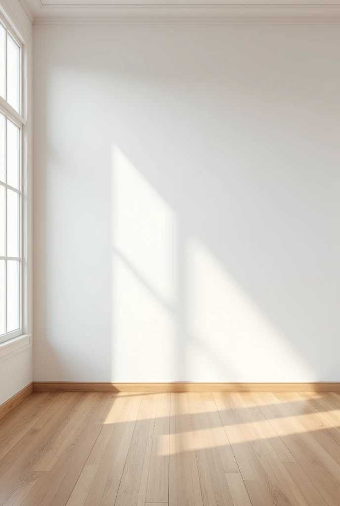 an empty ballroom, white walls