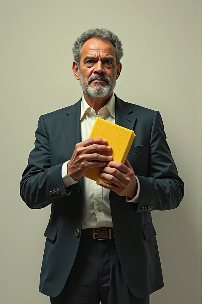 lula president holding kitchen sponge