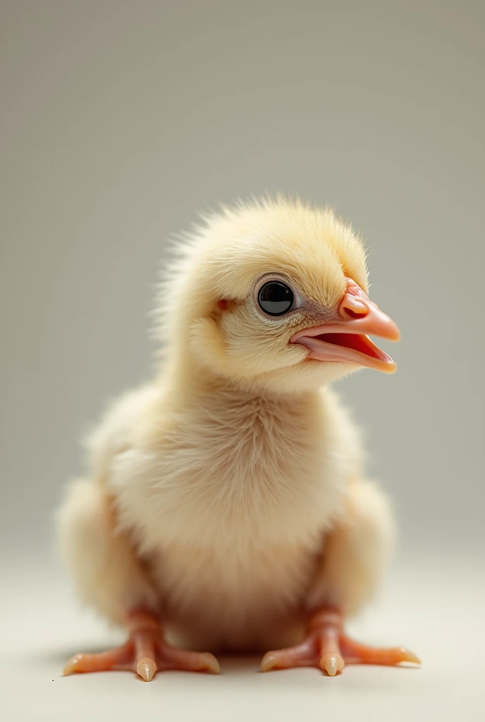Foto de um pintinho 🐤 sém penas