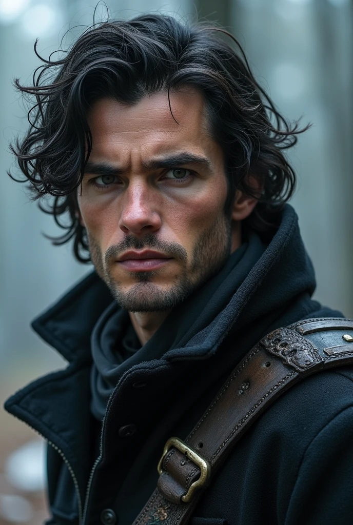 Ronan Thorn is the oldest of the Thorn brothers at 38 years old. He possesses the typical Thorn features: lightly tanned skin, black hair that falls in gentle curls, and intense eyes the color of the icy roads of the city.Ronan is the most serious and reserved, carrying the weight of the family’s secrets. He’s a master hunter and tracker, with a deep connection to the wilderness. His presence is commanding, and he’s fiercely protective of his family.
