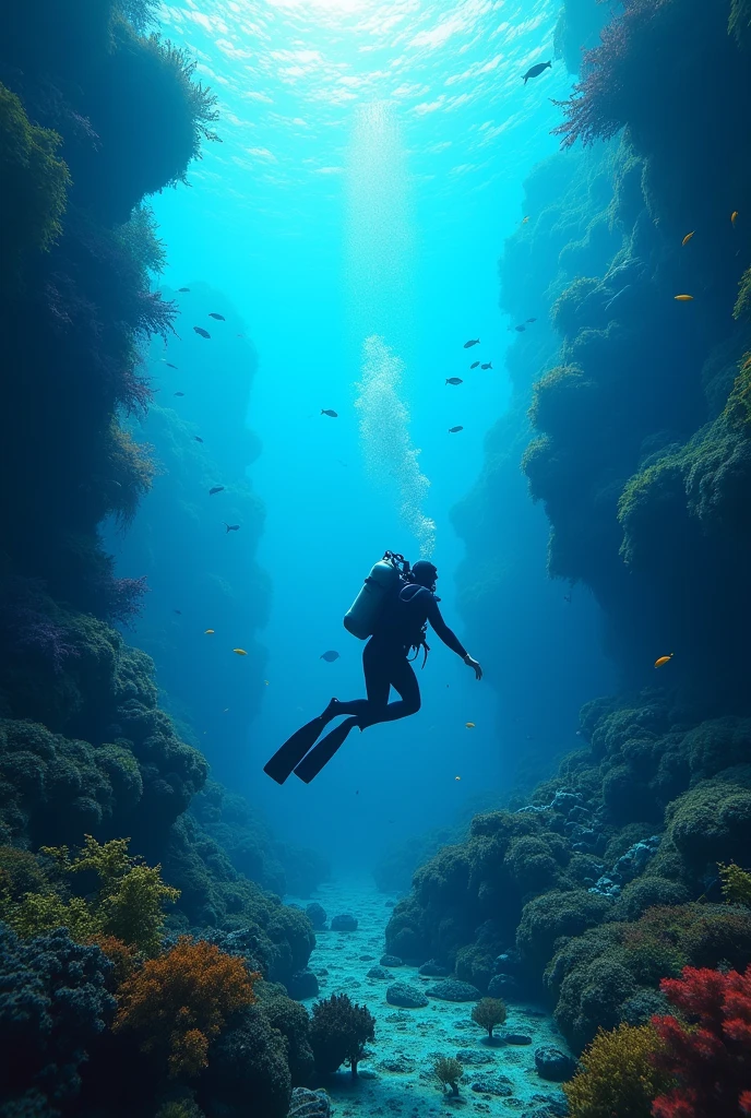 Suba diving atlantic