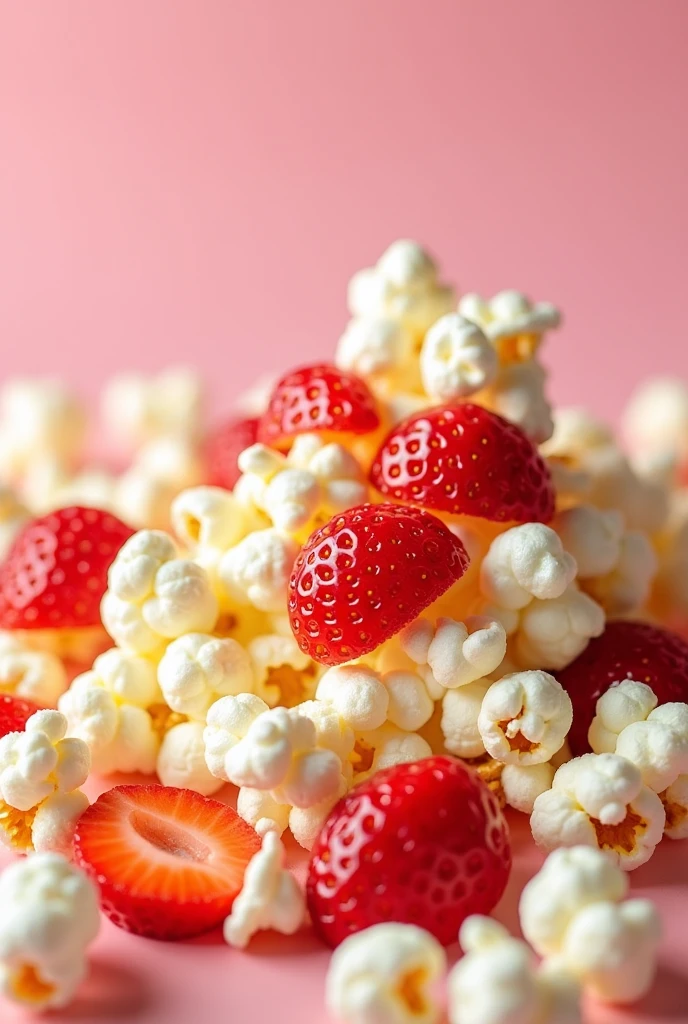 Strawberry popcorn 
