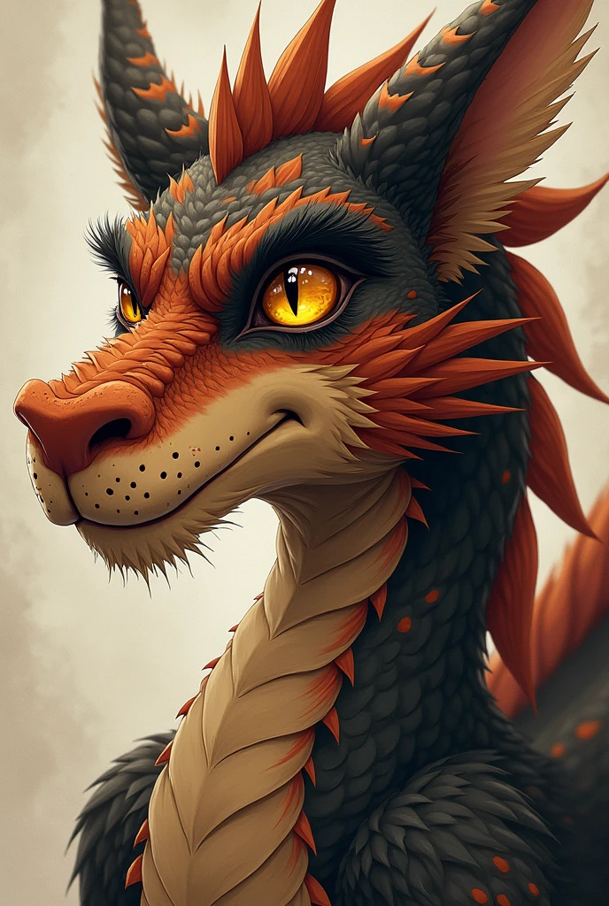 solo male, dragon form, humanoide, yellow eyes, detailed eyes, feline pupils, 16:9, anatomically correct, detailed background, caricature style, 