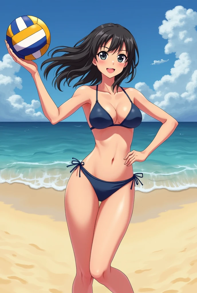 Sexy anime volleyball players naked