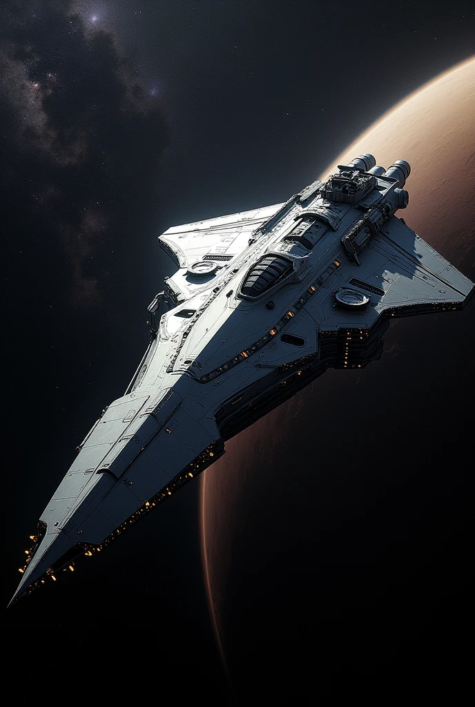 Realistic spaceship with the same measurements as the Sun