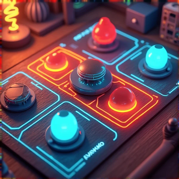 2d arcade style tic tac toe board game