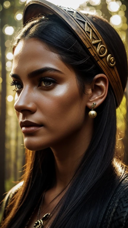 hr piercing eyes, looking straight, very happy, retrato em close, in an open-air urban neighborhood ,Luz da noite,(de corpo inteiro),,,,,,,,,,,,,,,,,,,,,,,,,,,,,,,,,,,,,,,,,,Stunning moody profile portrait using very dramatic and long wooden tribal snake ear gauges, requested by McKay, intense wooden helmet, Trees, Forest scenario, boho, wooden beads, tribal, sublime, exotic, magical, chic, majestic, mysterious, strongly lit,, textured, mixed media, Collage, nervosa, realisitic, temperamental, strange, strange, mysterious, appealing, Super cool, Ethereal, fancy, Awarded, thought-provoking, hyper detailed face and eyes, highly detailed, beautifully lit, scattered light, lightning strikes de sol, Broken glass effect, no back ground, dazzling, something that doesn't even exist, be mythical, energy, molecular, texturas, iridescent and luminescent escamas, breathtaking beauty, pure perfection, Divine Presence, unforgettable, impressive, breathtaking beauty, Volumetric Light, auras, lightning strikes, vivid color reflections