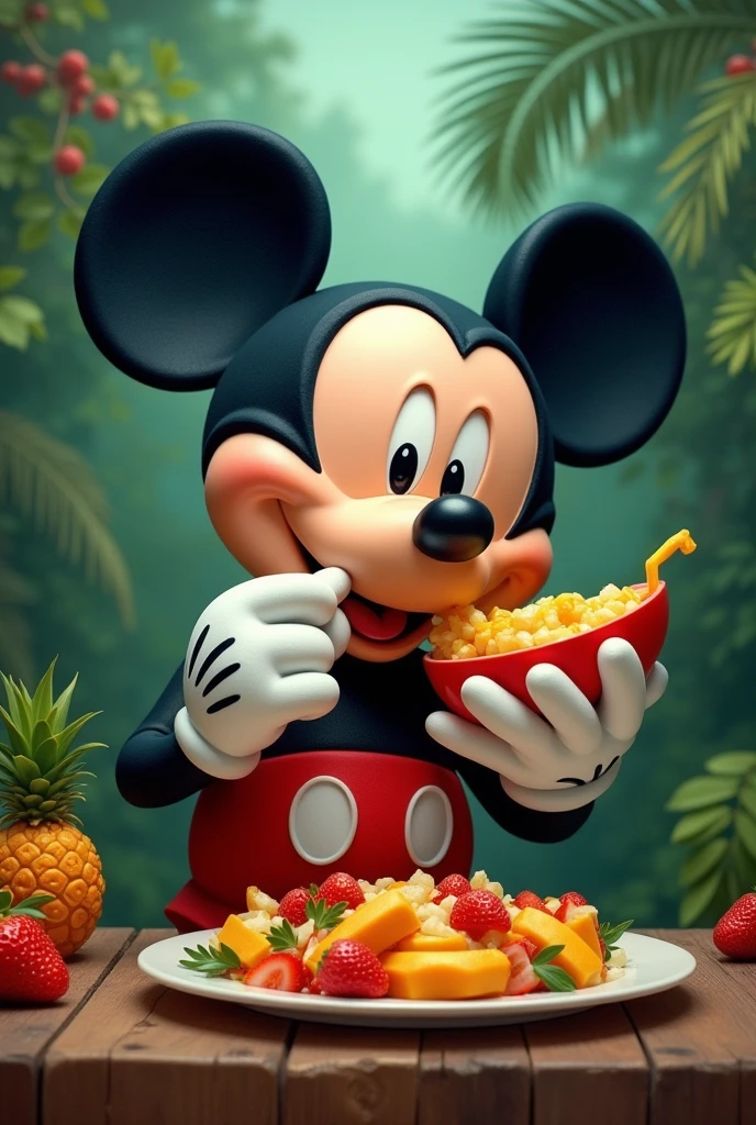 portrait of mickey mouse consuming sico tropics