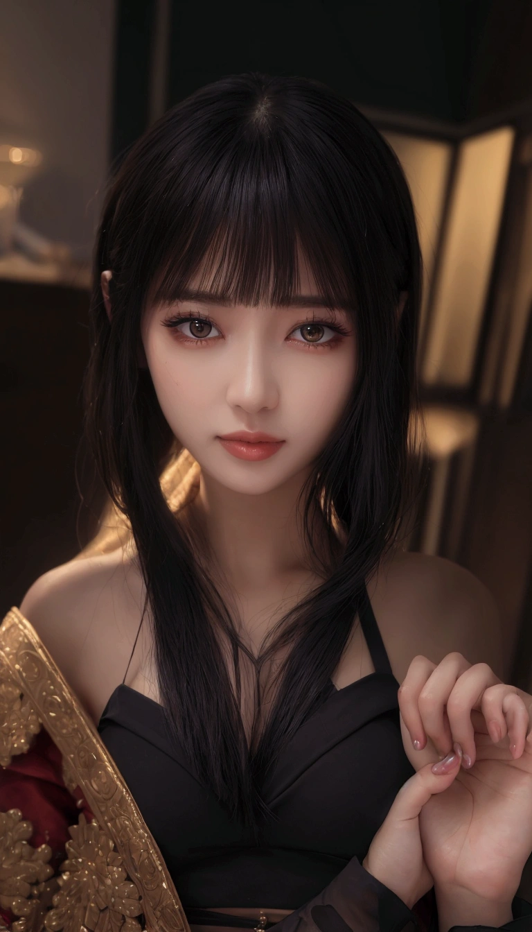 ((BEST quality, 8k, Masterpiece:1.3)), up per body,, Sharp focus:1.2, Beautiful Woman with perfect figure, higly detailed facial and skin teksture, Detail eyes, double eyelids,interior view,
