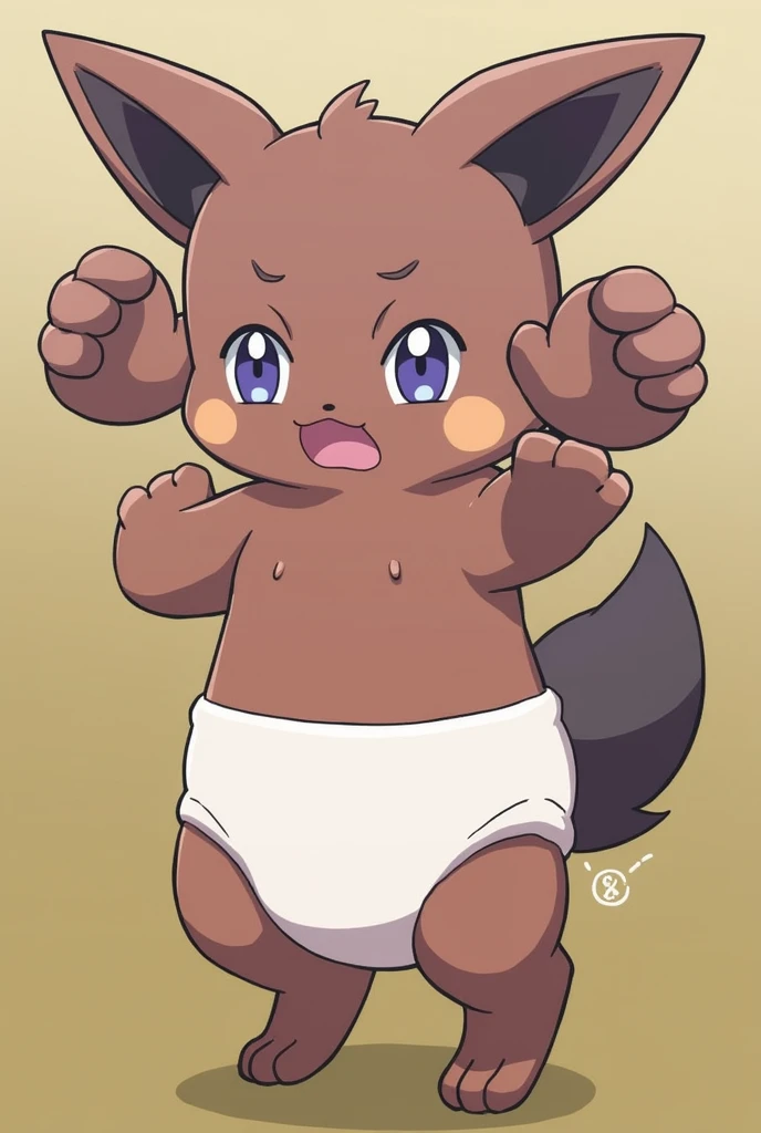 iris \(pokemon\),1girl,1boy,solo,purple hair, long hair, red eyes, dark skin, big hair,(completely nude:1.2),chibi,