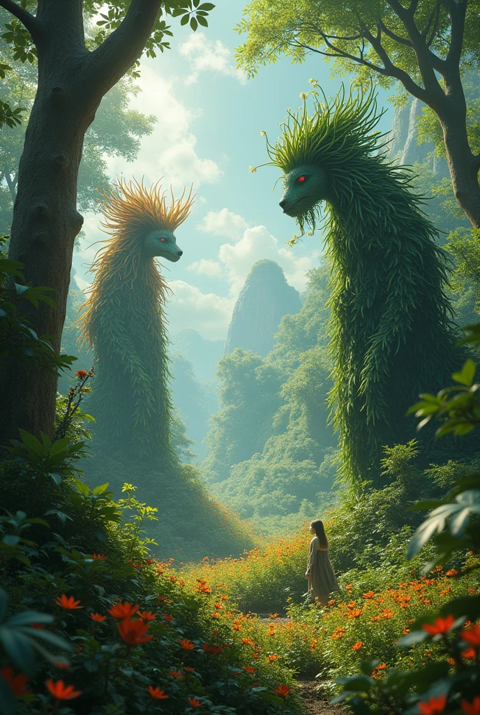 domestication of plants, how they were in the past and how they are today, fantasy world