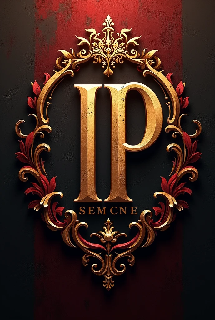 Generate a logo for a profile photo with reference to these initials and effects from Empire and music: IP (This logo is for a music company)