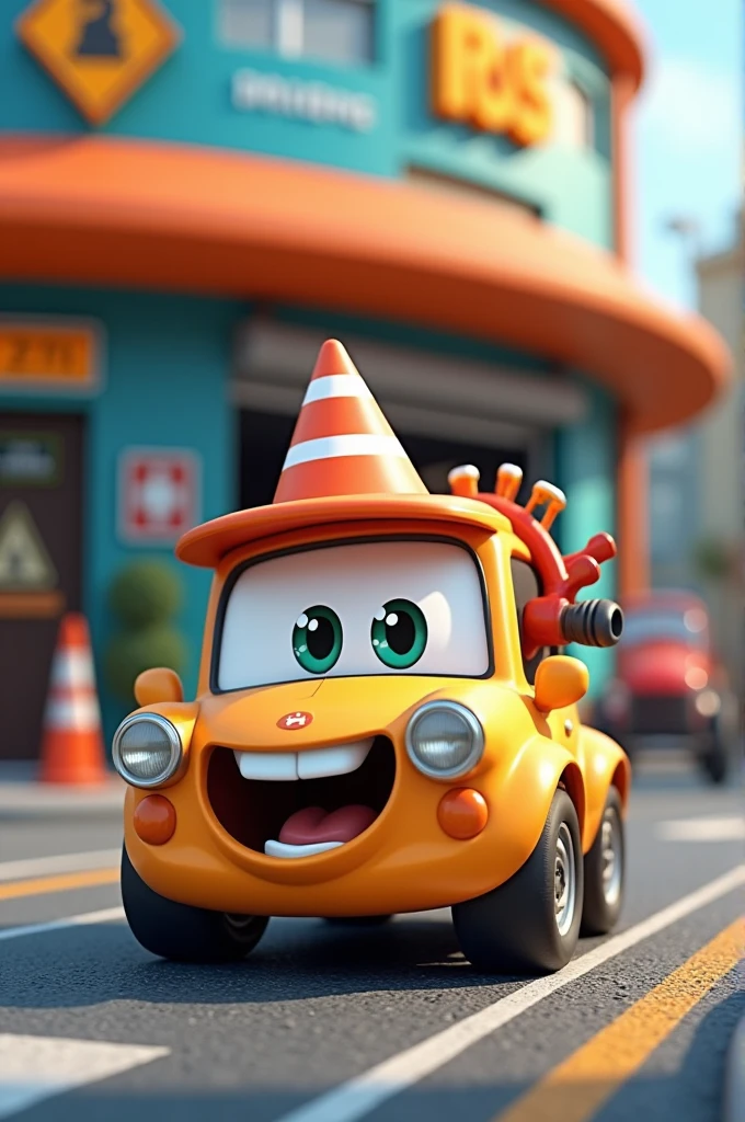 Driving school mascot
