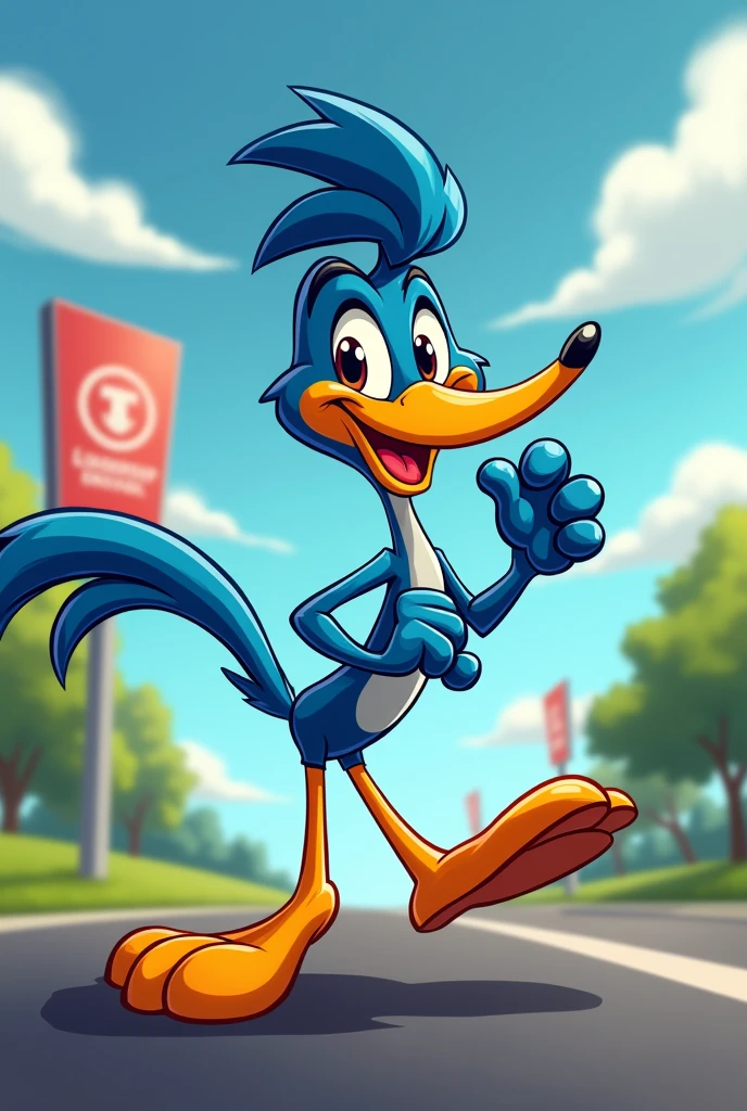 Mascot for Road Runner Driving School Name of Driving School: leadership 