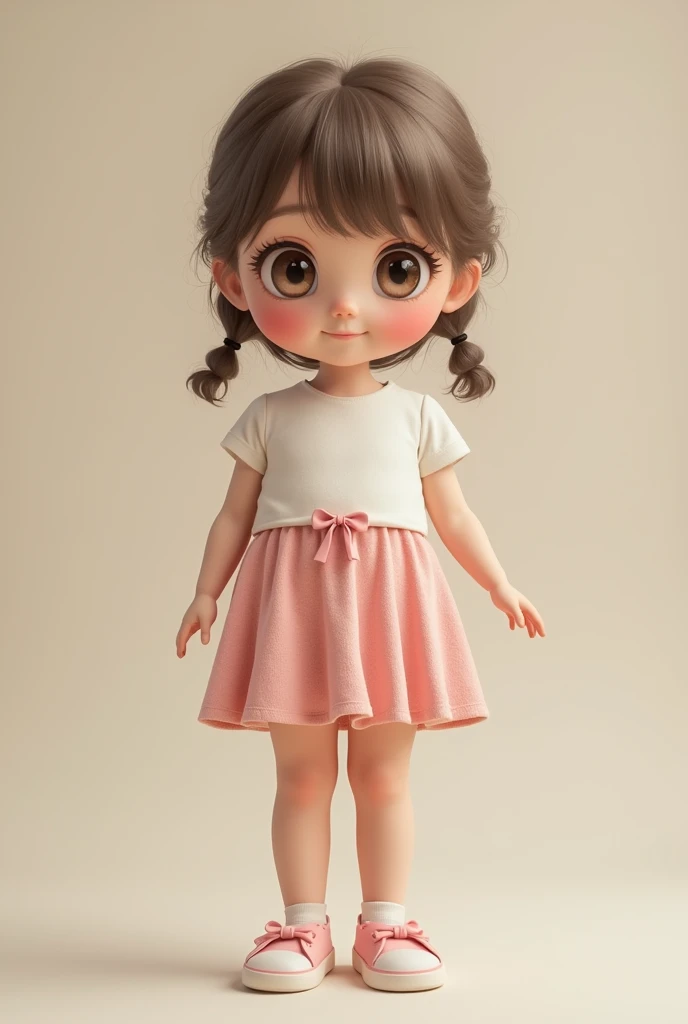 M-shaped legs Fully visible Girl cute