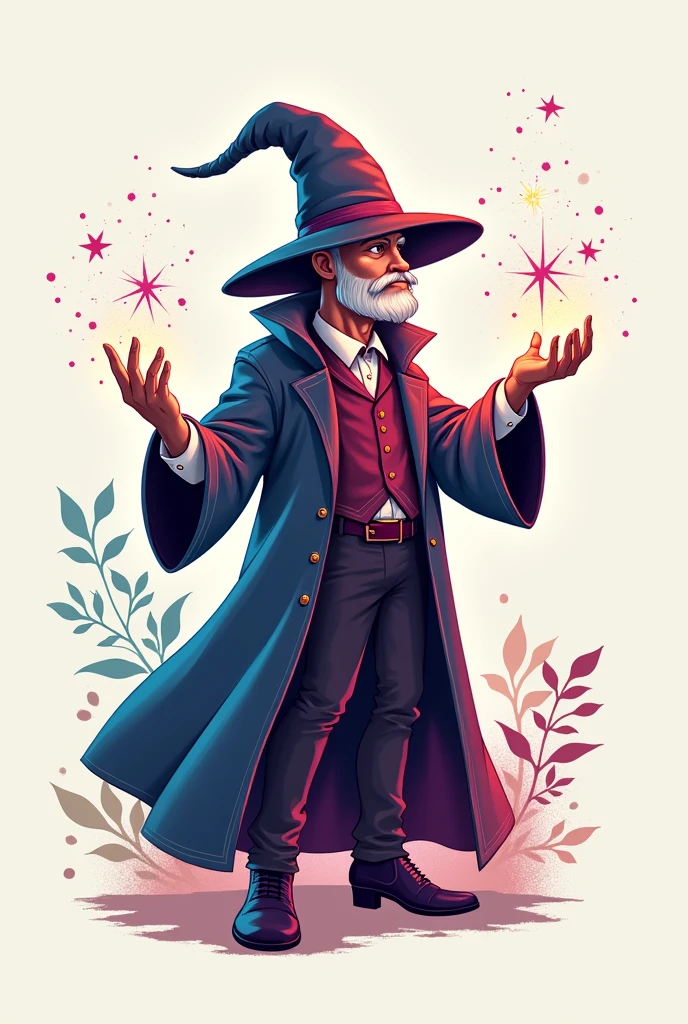 I want a logo for a video game channel, that has a magician as its emblem and the word "bywizard" 