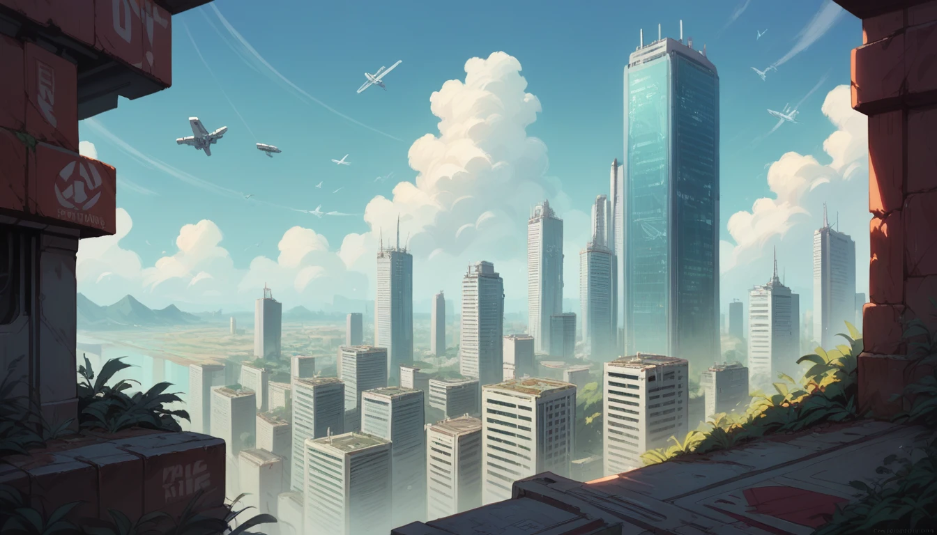 (no people, scenery futuristic city, detailed)