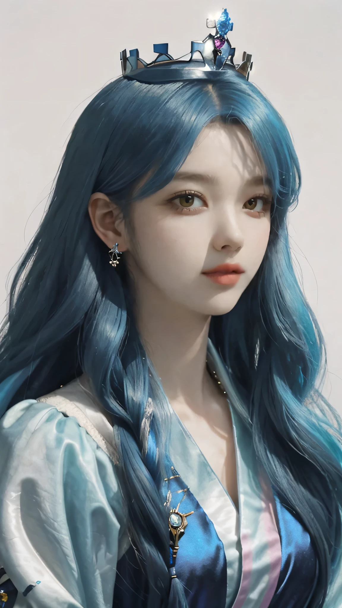 18 years old, incomparable white face, close-up of a woman, black background, hanging with colorful jewelry, full covered clothes, colorful, fantasy art style, colorful pastel, beautiful colorful hair, cute colorful cute, anime style. 8k, beautiful and colorful, anime girl with cosmic hair, inspired by Seihiko-kun, colorful aesthetics, colorful dreams, colorful, ((beautiful fantasy queen))