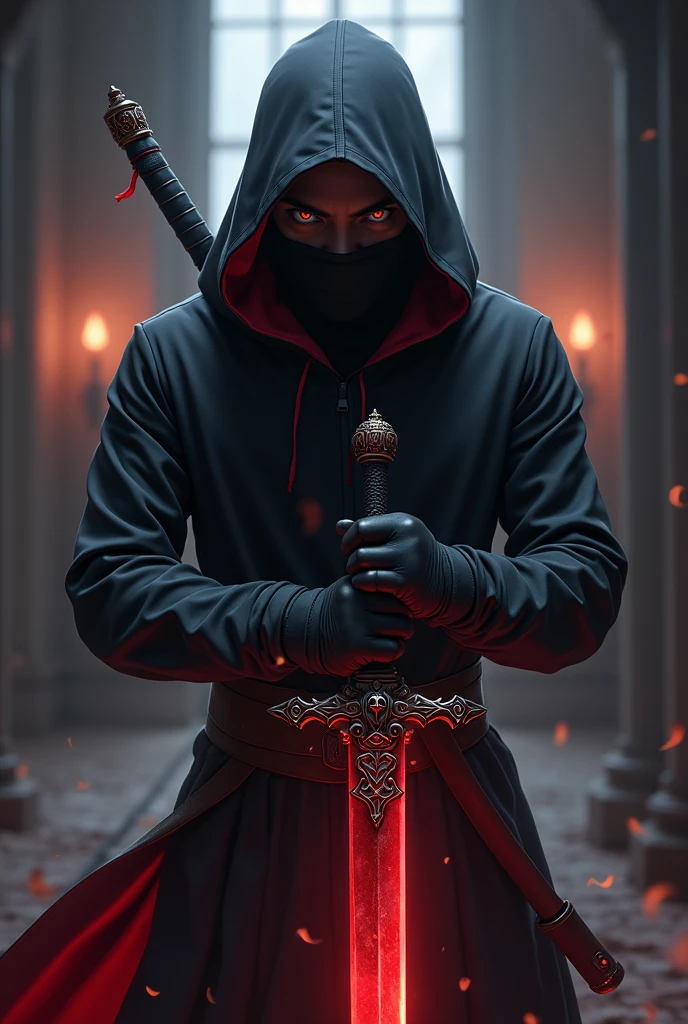 Make an anime ninja witha a powerful dagger that can steal souls and corrupt people minds