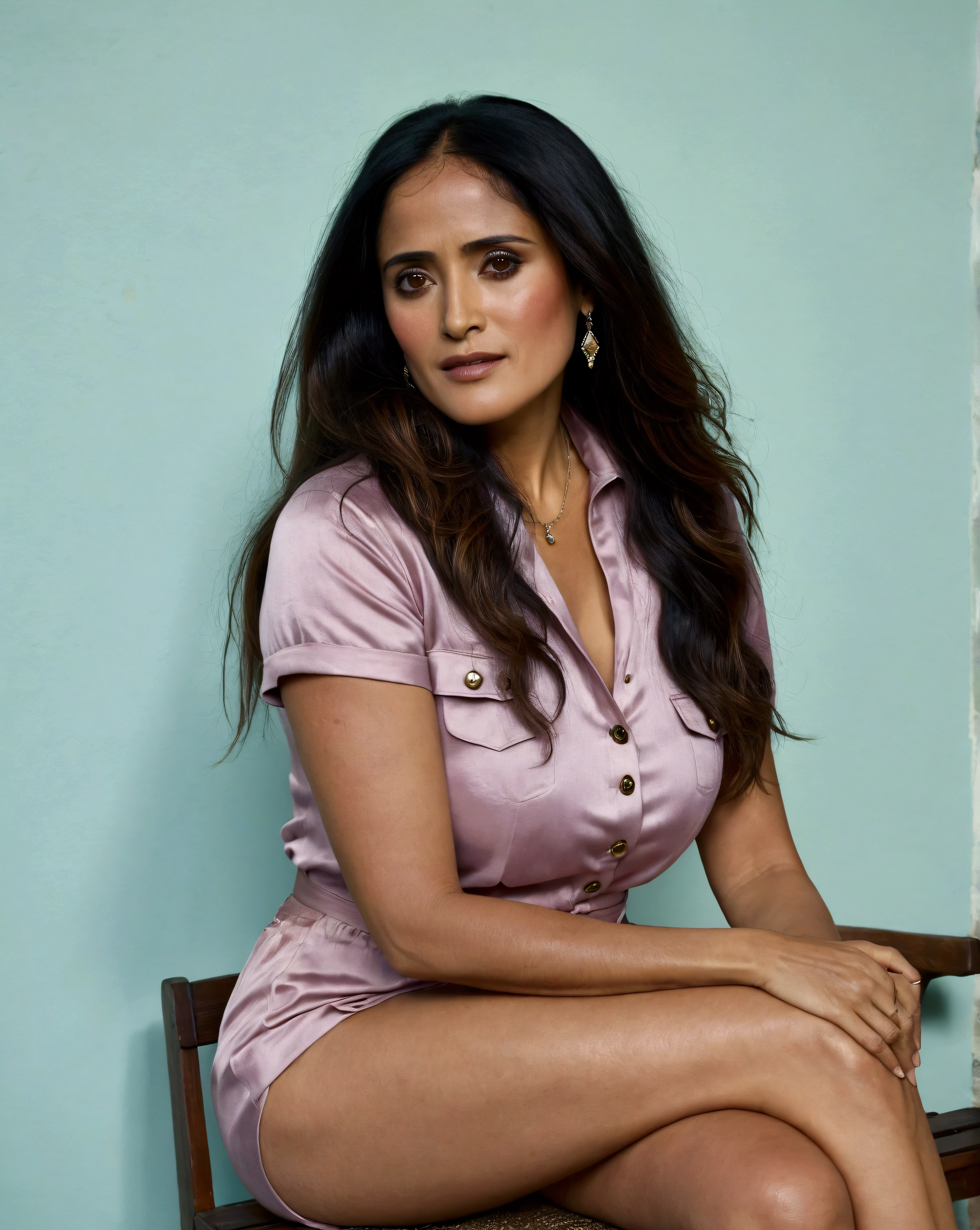 Salma Hayek's face