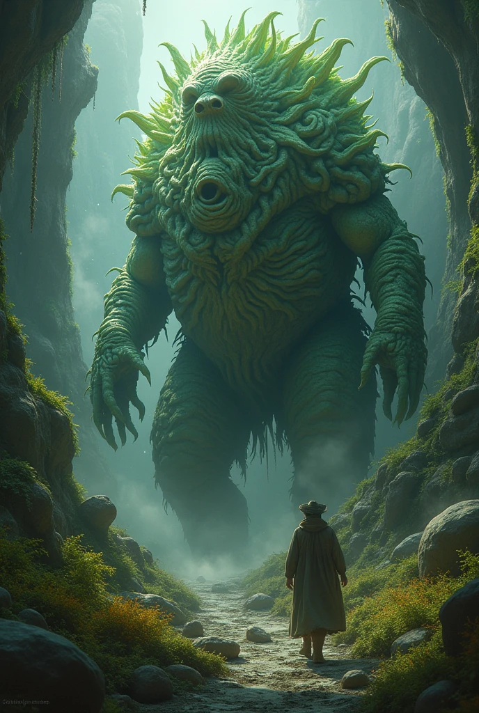 Vegetables are mythological creatures, are scary monsters but wise and peaceful