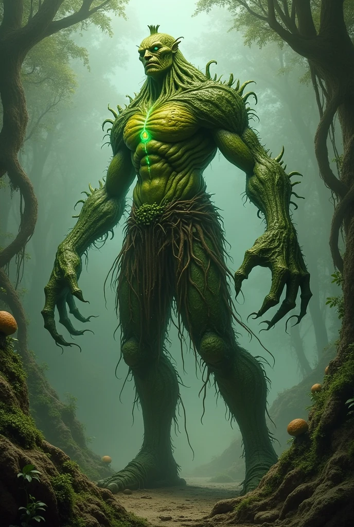 Vegetables are mythological creatures, are scary monsters but wise and peaceful