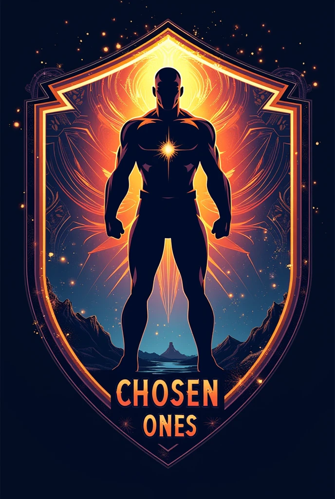 create a team shield in drawing with the name the chosen ones interpret it as you wish