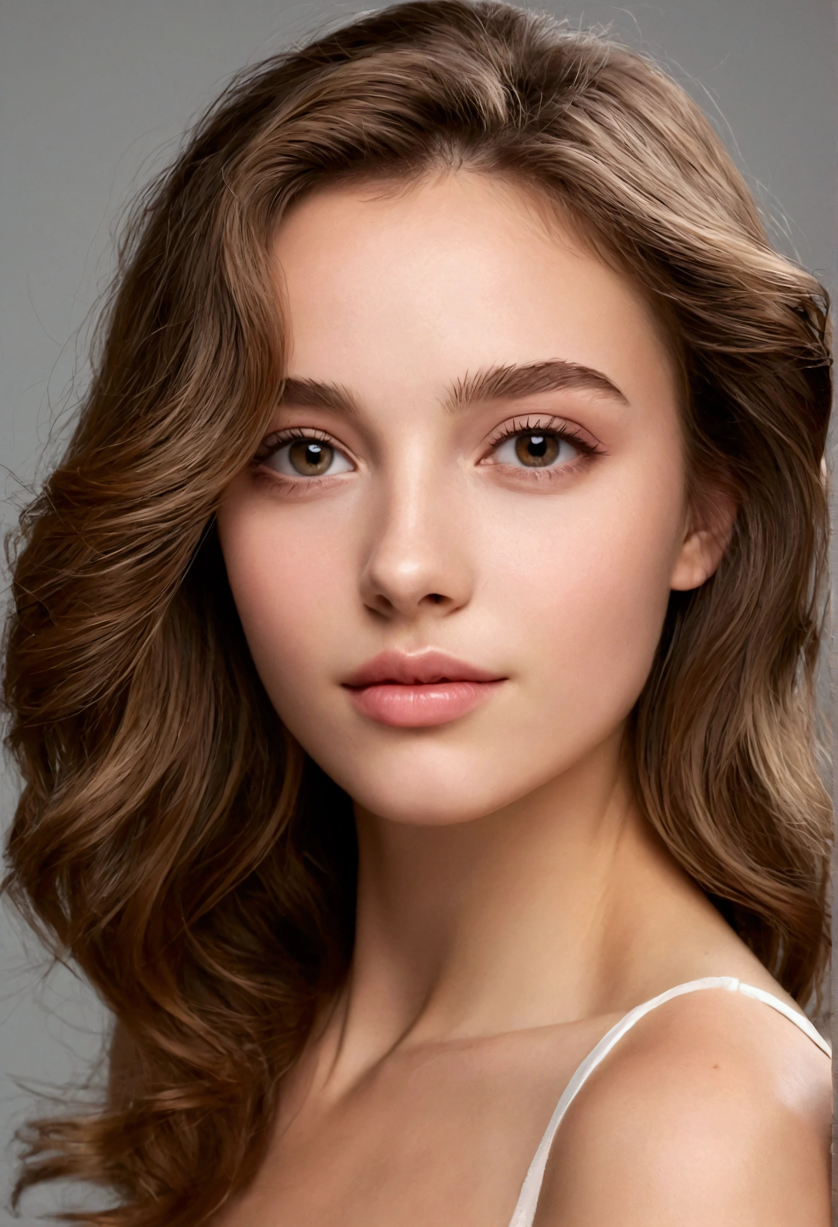 (close-up:1.0) portrait of (young:1.0) sks woman, (oiled shiny skin:1.0), (subtle profile angle:1.0),
(8k uhd:1.0), (best quality:1.0), (masterpiece:1.0), (sharp focus:1.0), (simple-grey-backdrop:1.1),
<lora:CR-Emilia-Clarke-small-v1-malcolmrey:0.8>