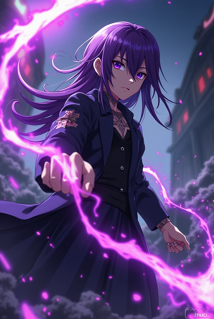 Jujutsu Kaisen (Jujutsu Kaisen),with purple hair