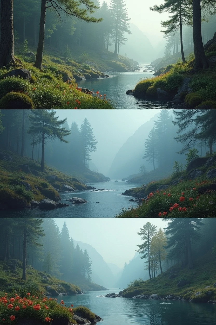 Images of work and natural environments.