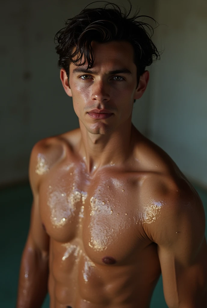 Tom Holland shirtless and wet