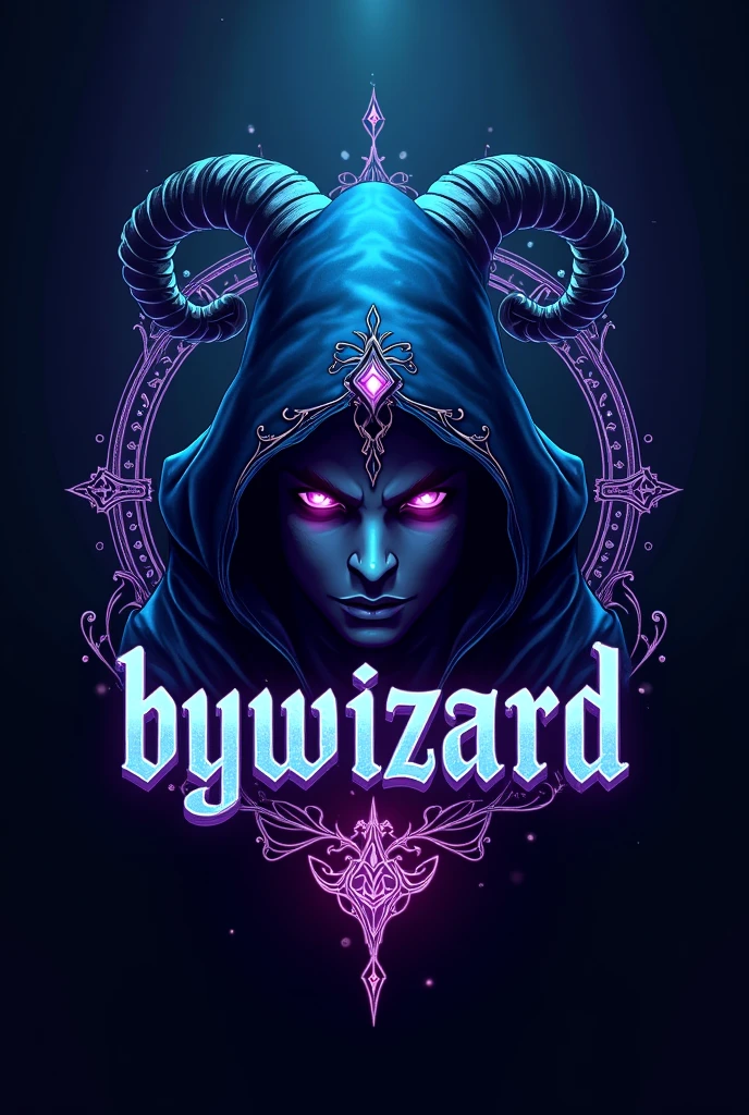 I want a logo for a video game channel, that has a magician as its emblem and the word "bywizard"
It doesn't look like a logo, Also it doesn't have the word "bywizard"
Let it be more like a vector Let it not be whole body, from the head Put the word "bywizard"
I like, Now that it has symbols like those of the character of Alucard from the anime Hellsing Give me another example Focus on making it more of a logo than a wallpaper Make it have more of a wizard characteristic, demonic symbols and decorates the word better "bywizard"
Remember that it must be a sorcerer Use cold colors, blue and purple without exception, also iridescent combination