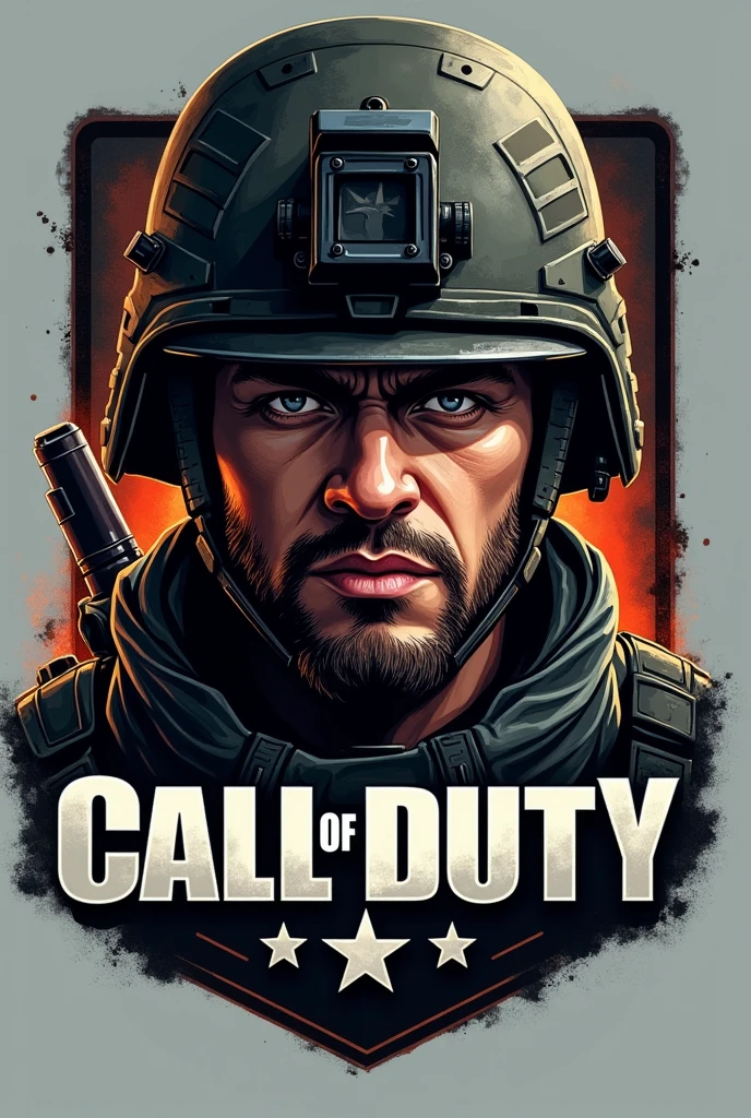 A logo with my photo from the game call of duty