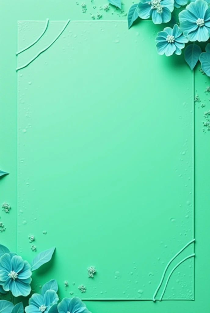 Create a poster in green and blue to advertise property sales