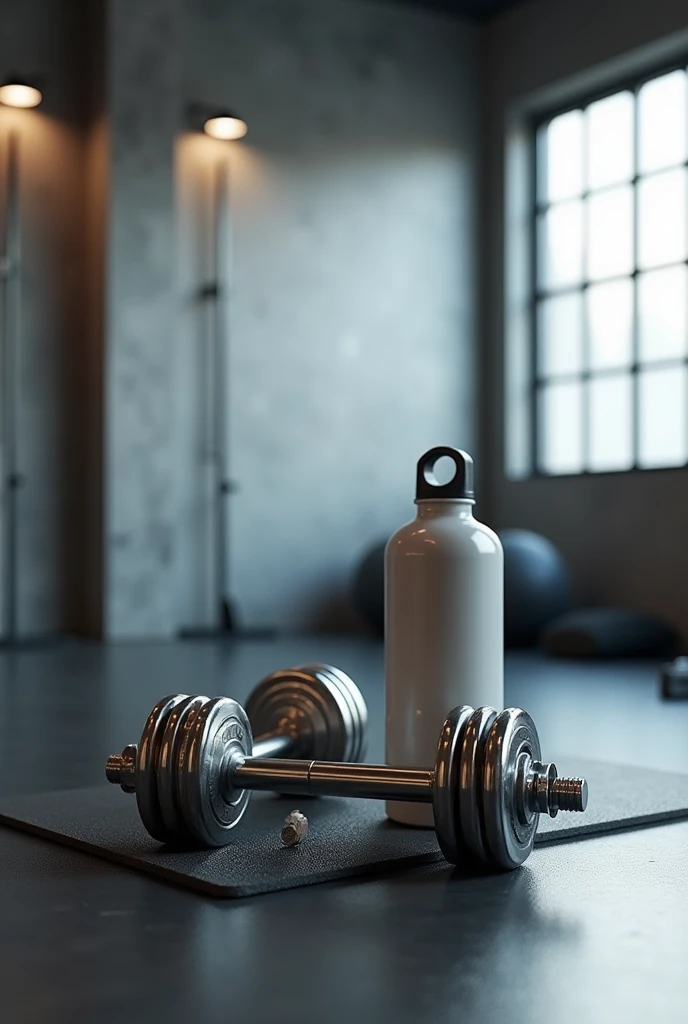 I wanted to show gym weights and water