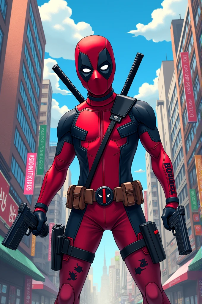 Deadpool's son in the Boku no Hiro Academia anime