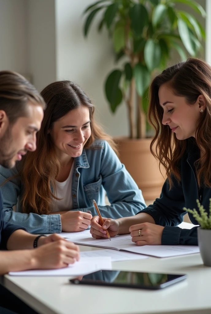 Group work of two people