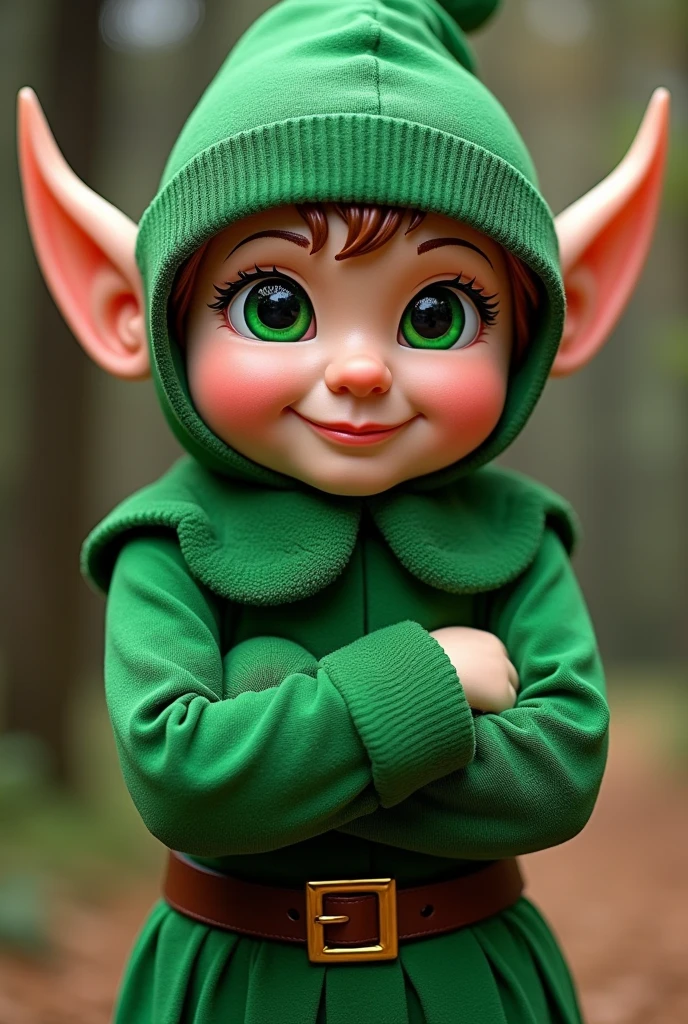 green elf mascot