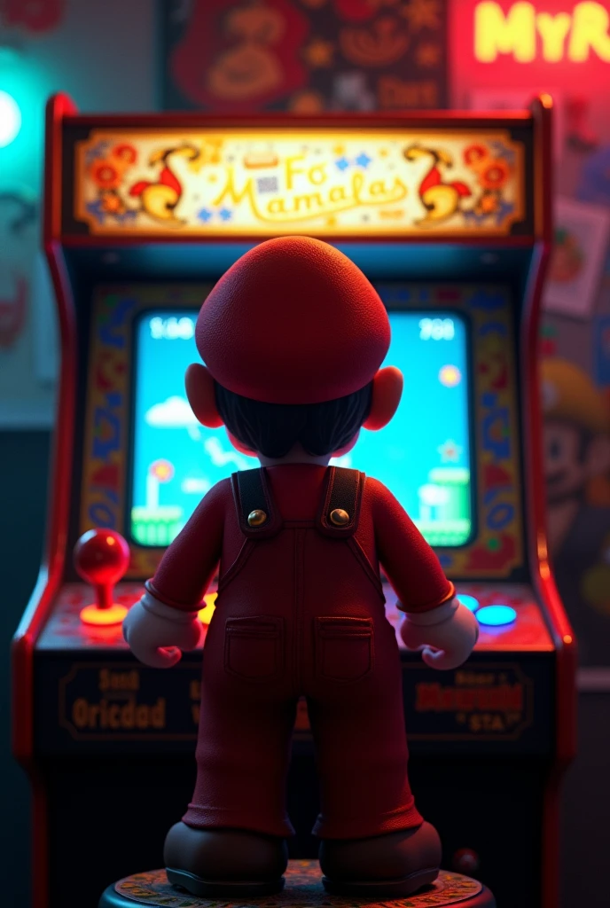 Mario playing arcade from Só 1 Ficha labrl
