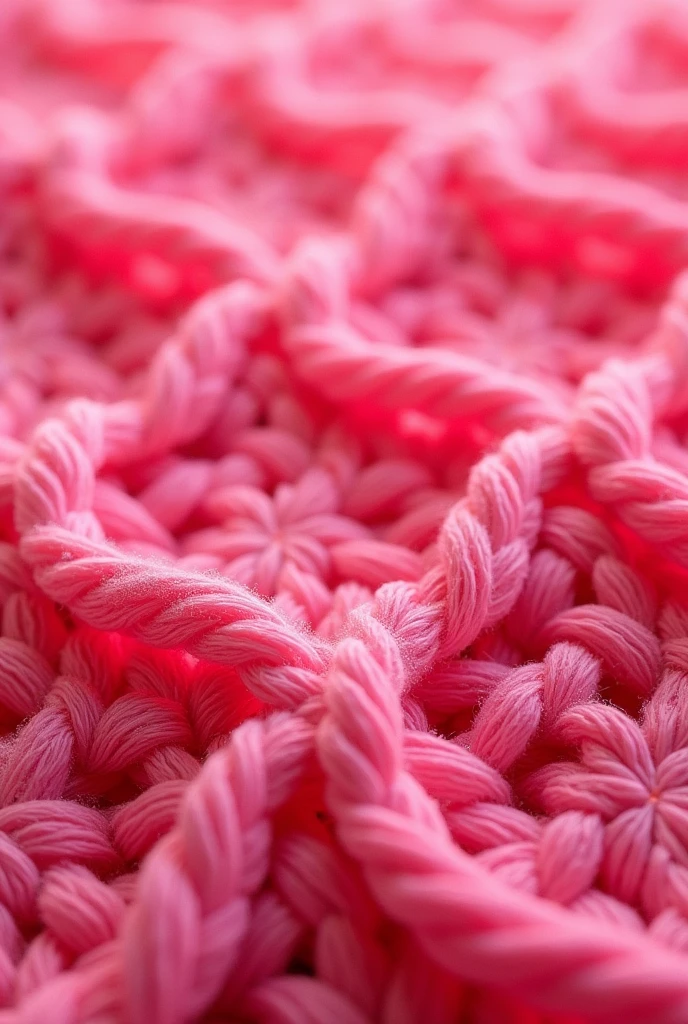 Soft background in hot pink crochet