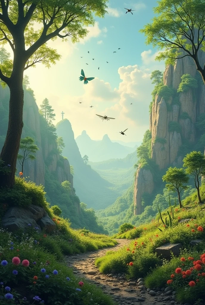 landscapes with insects in an ecosystem