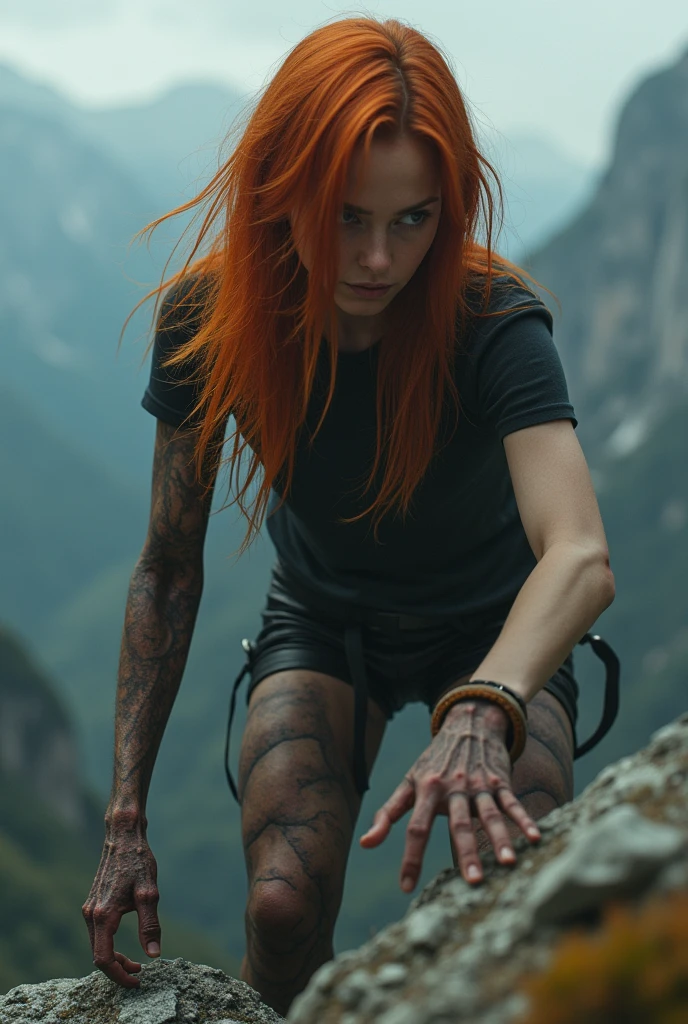 hdr, a redhead woman, climbing on mountains, closeup, intricate details, hyperdetailed, cinematic, dark shot, muted colors, film grainy, soothing tones, muted colors, technicolor, (muddy:0.6)
Negative prompt: (deformed, distorted, disfigured:1.3), poorly drawn, bad anatomy, wrong anatomy, extra limb, missing limb, floating limbs, (mutated hands and fingers:1.4), disconnected limbs, mutation, mutated, ugly, disgusting, blurry, amputation
Steps: 22, CFG scale: 6, Sampler: DPM++ 2M, Seed: 1152893015, Size: 600x800, Model: epiCPhotoGasmUltimateFidelity, Version: v1.8.0, Model hash: e44c7b30c6, Hires steps: 11, Hires sampler: Heun, Hires upscale: 2, Hires upscaler: 4x_NMKD-Siax_200k, Denoising strength: 0.2, Style Selector Style: base, Style Selector Enabled: True, Style Selector Randomize: False