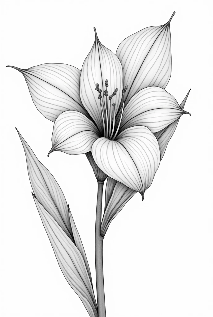 (best quality,4k,8k,highres,masterpiece:1.2),ultra-detailed,(realistic,photorealistic,photo-realistic:1.37),coloring page line art,egg plant flower,detailed botanical illustration, no colors just lines,lush foliage,intricate patterns,elegant floral design,delicate petals,soft lighting,botanical art,nature illustration