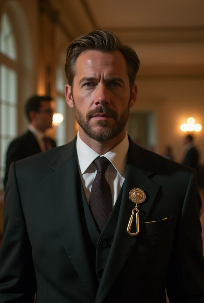 Ryan gosling in Chile with a carabinero in the White House with President Boric